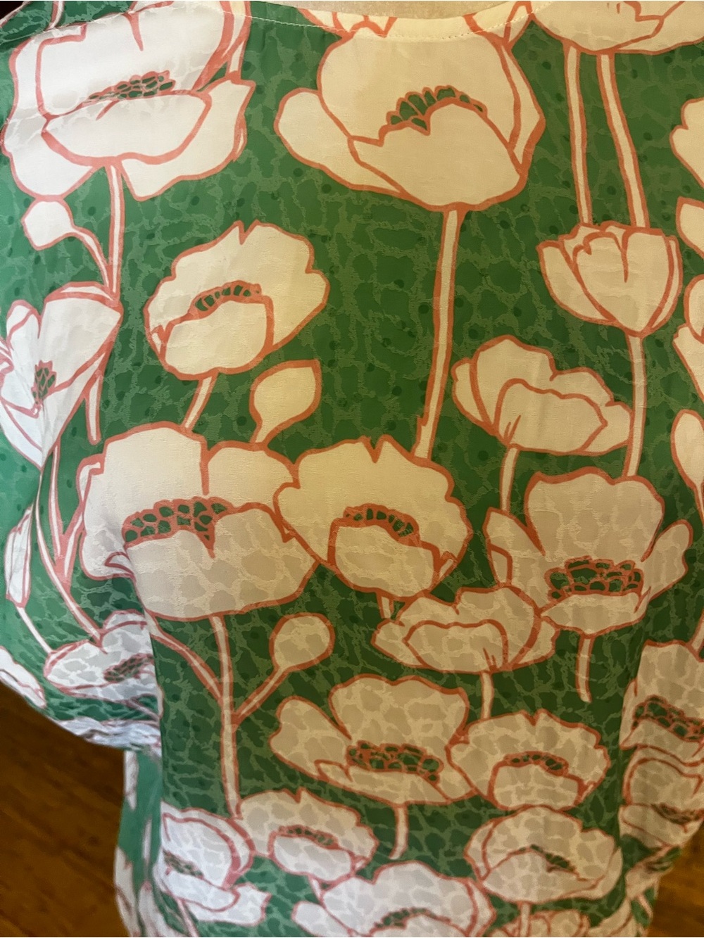Ted Baker London Green Floral Sleeveless Blouse Size 5 (14) - Picture 2 of 4